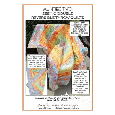Seeing Double Reversible Throw Quilts