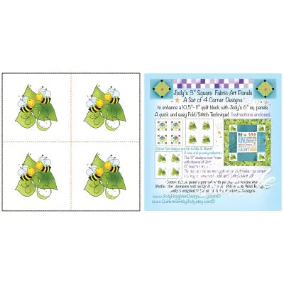 Set 3in Bee Leaves