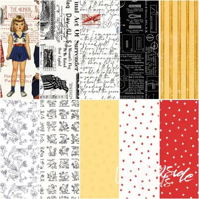 Sew America 1 Yard Bundle Off White, 10pcs