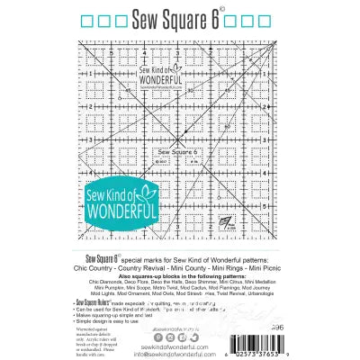 Sew Square 6 Ruler