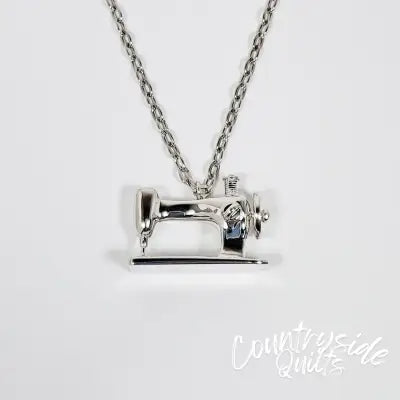 Sewing Machine Pendant Silver