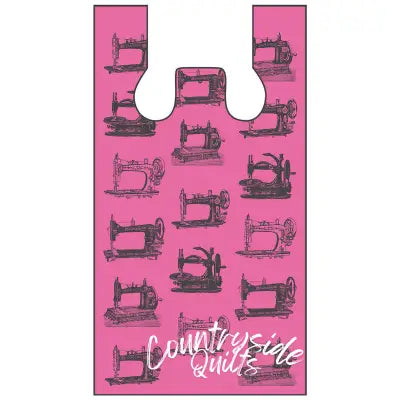 Sewing Machines Plastic Bag Pink 1000ct 12in x 7in x 22in