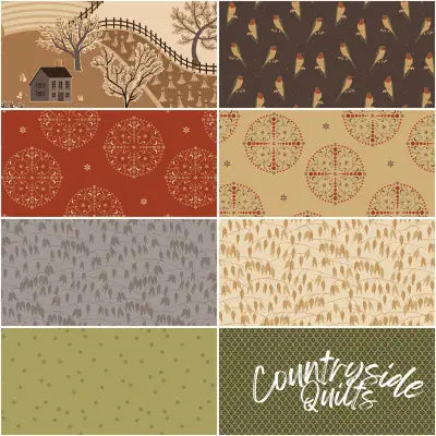 Sewing Your Oats 1 Yard Bundle Raisin, 8pcs/bundle