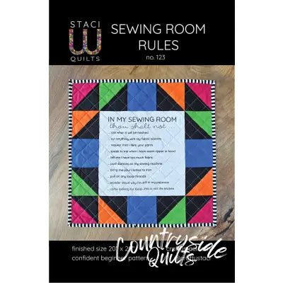 Sewing Room Rules Quilt and Panel