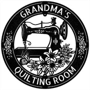 Sewing Sign - Personalized Metal for Quilting Room Decor