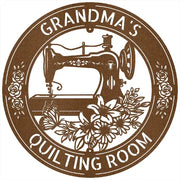 Sewing Sign - Personalized Metal for Quilting Room Decor