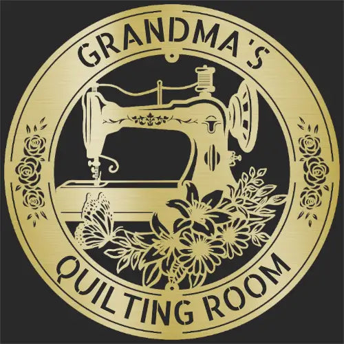 Sewing Sign - Personalized Metal for Quilting Room Decor
