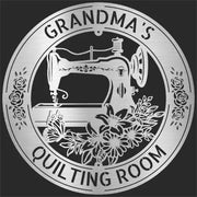Sewing Sign - Personalized Metal for Quilting Room Decor