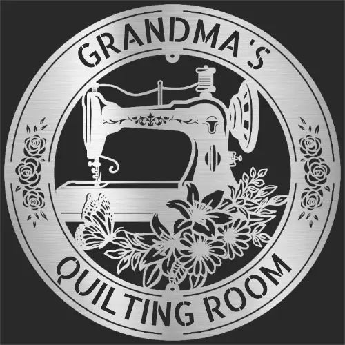 Sewing Sign - Personalized Metal for Quilting Room Decor