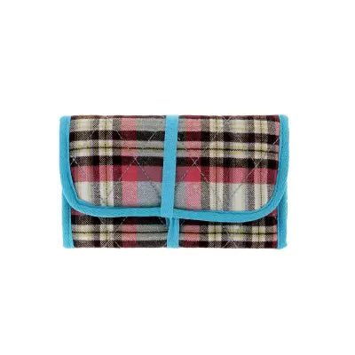 Sewing Storage Blue and Pink Tartan
