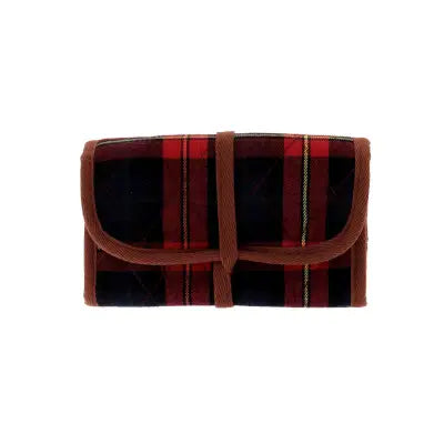 Sewing Storage Brown and Red Tartan