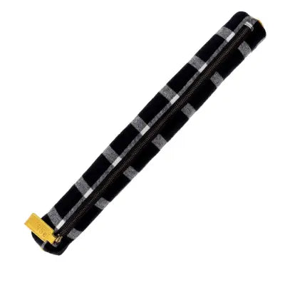 Sewing Storage Yellow and Navy Tartan