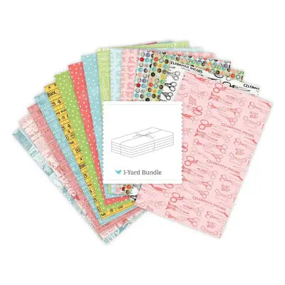 She Who Sews–The Maker 1 Yard Bundle Pink, 15 Pcs.