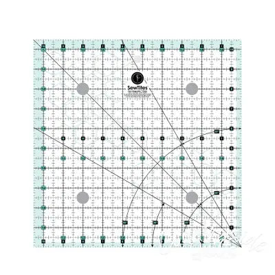 SewTites Sew Magnetic 10-1/2in x 10-1/2in Ruler Right-Handed