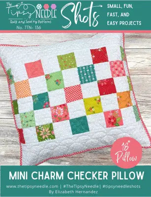 Shots - Checker Mini Charm Pillow