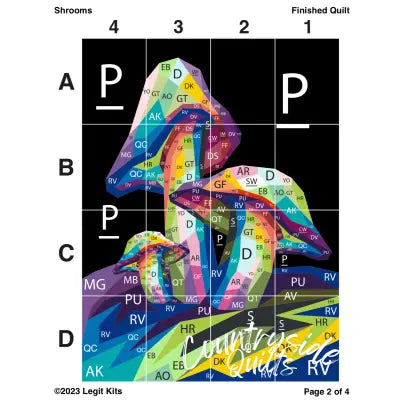 Shrooms Quilt Kit