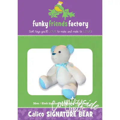 Signature Bear Calico Teddy Bear