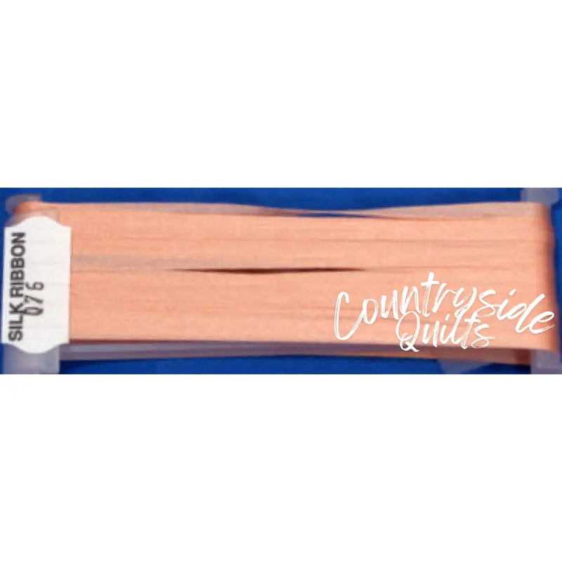 Silk Ribbon 4mm #076 - Soft Light Peach