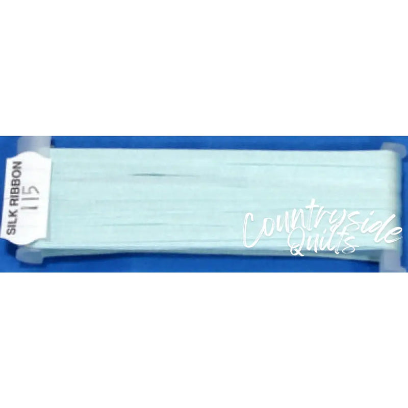 Silk Ribbon 7mm #115 - Pale Turquoise