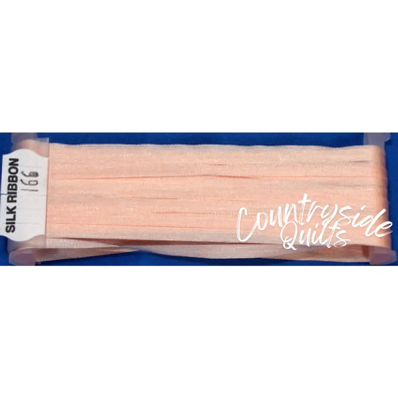 Silk Ribbon 7mm #166 - Pale Peachy Pink