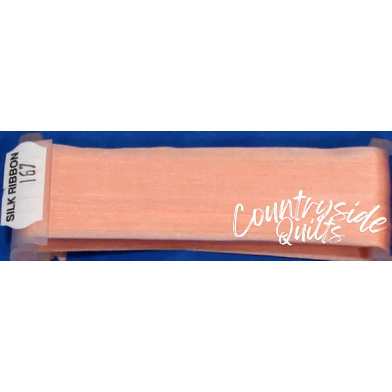Silk Ribbon 7mm #167 - Peach
