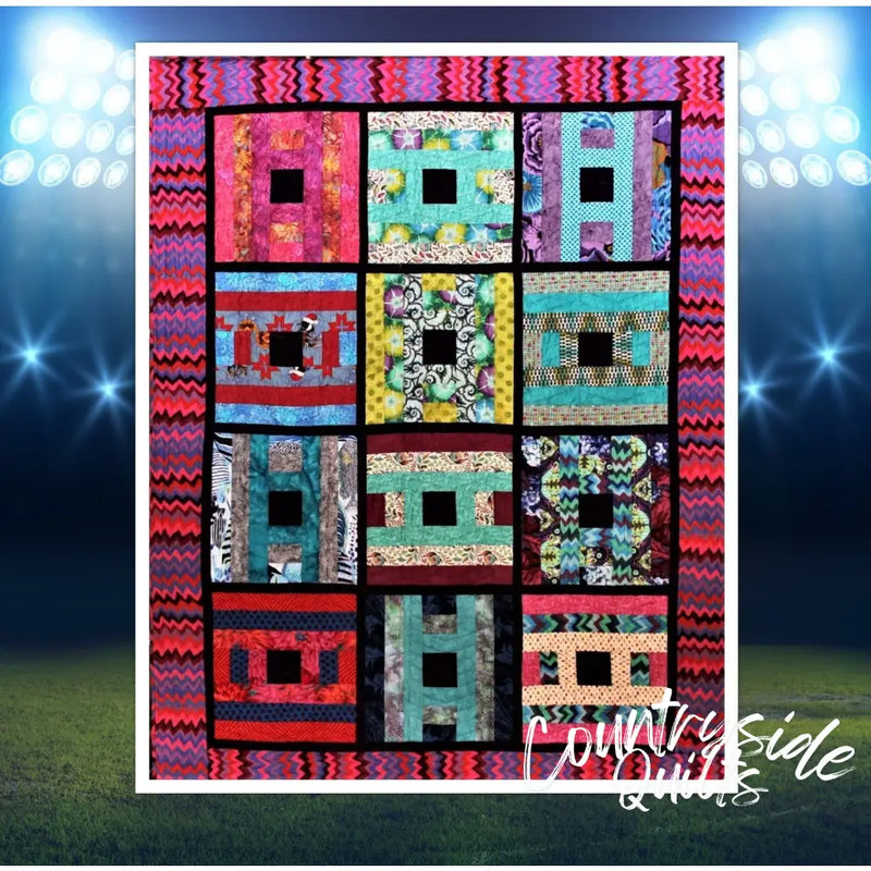 Simple Courthouse Steps Quilt Pattern 739406408898