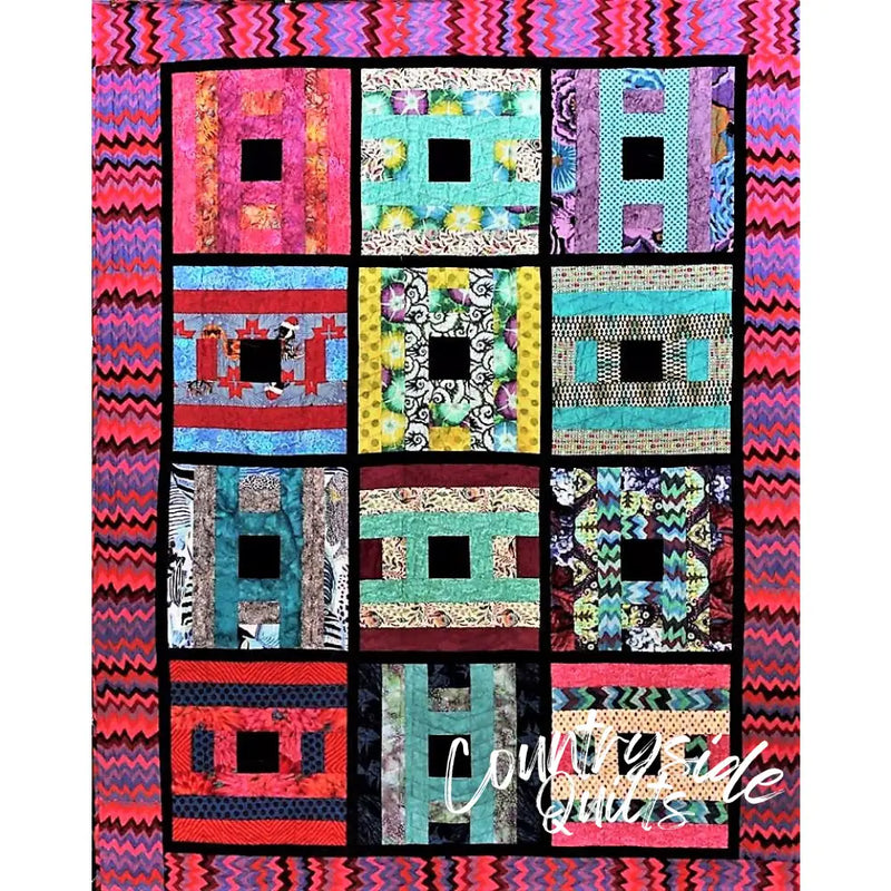 Simple Courthouse Steps Quilt Pattern 739406408898