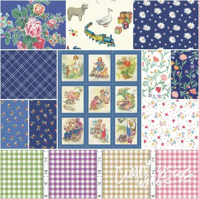 Simple Pleasures 1 Yard Bundle Blue, 11 Pcs.