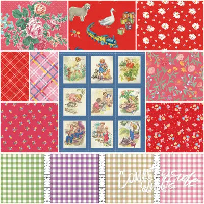 Simple Pleasures 1 Yard Bundle Raspberry, 10 Pcs.