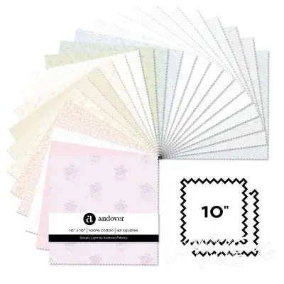 Simply Light 10 Inch Square 42 Cuts Each