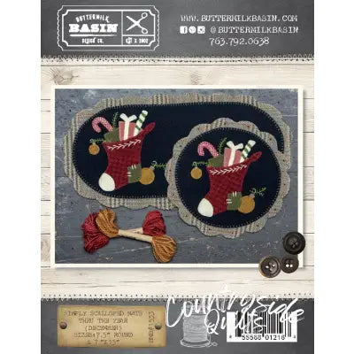 Simply Scalloped Mats Thru the Year December