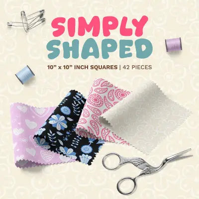Simply Shaped 10 Inch Square Pack - 42 pcs