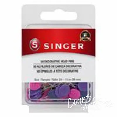 Singer Decorative Head Pins Size 24 1-1/2in S00109