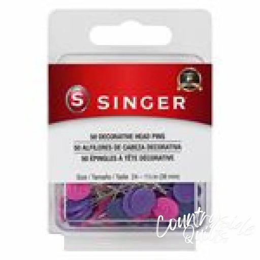 Singer Decorative Head Pins Size 24 1-1/2in S00109