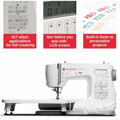 SINGER® C7220 Sewing Machine with Extension Table