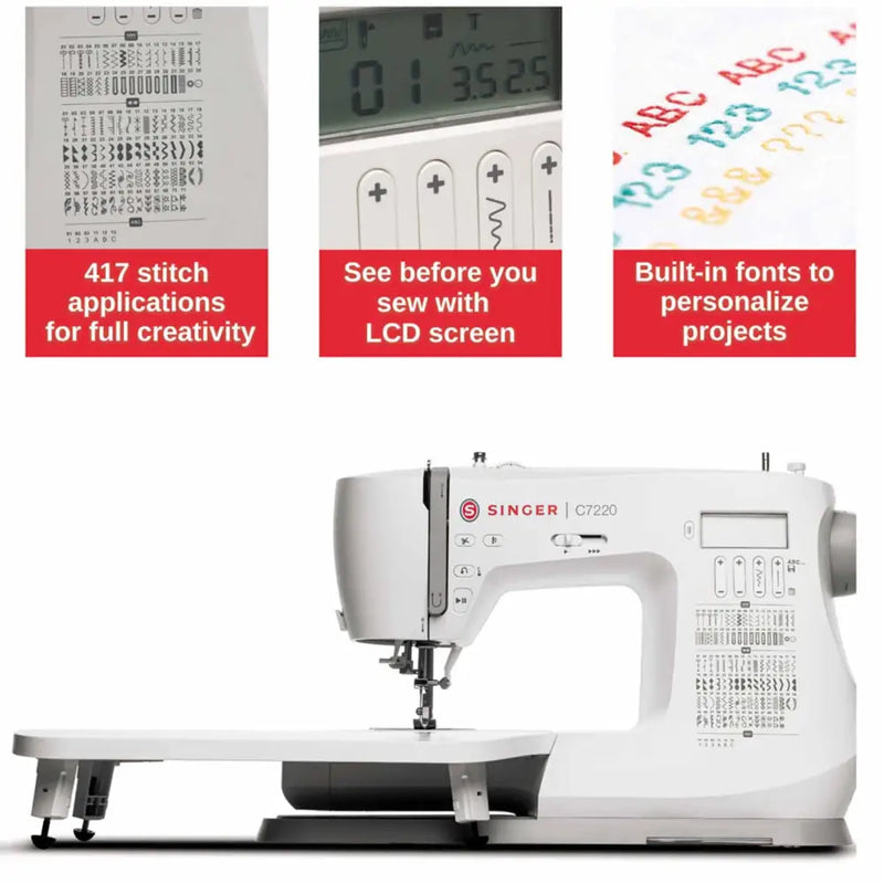 SINGER® C7220 Sewing Machine with Extension Table 230343112