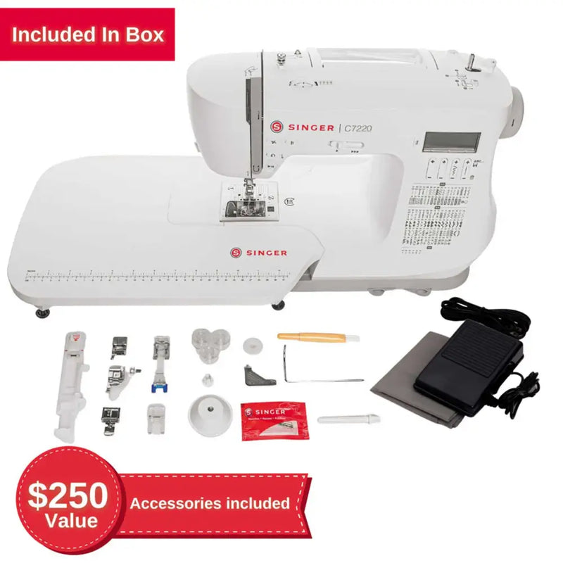 SINGER® C7220 Sewing Machine with Extension Table 230343112