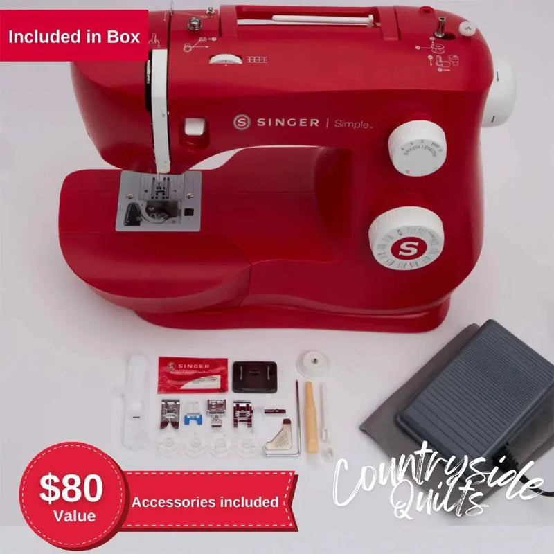 SINGER® Simple 3337 Red Sewing Machine 230392662