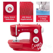 SINGER® Simple 3337 Red Sewing Machine 230392662