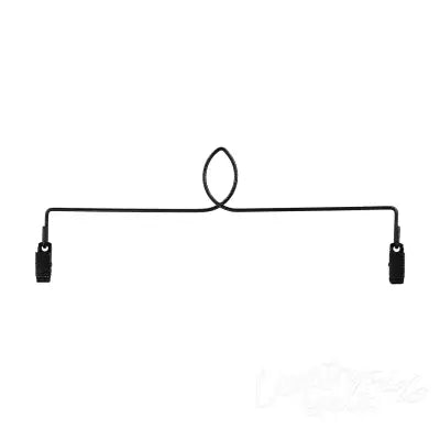 Single Leaf With Clips Charcoal 12in