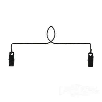 Single Leaf With Clips Charcoal 8in