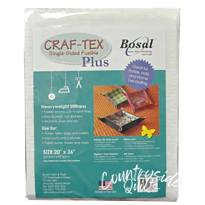 Single Side Fusible Non-Woven Heavyweight Craf-tex Plus 20in x 36in
