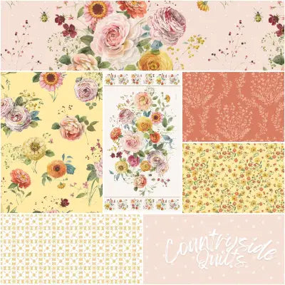 Sketchbook 1 Yard Bundle Peachy, 7pcs