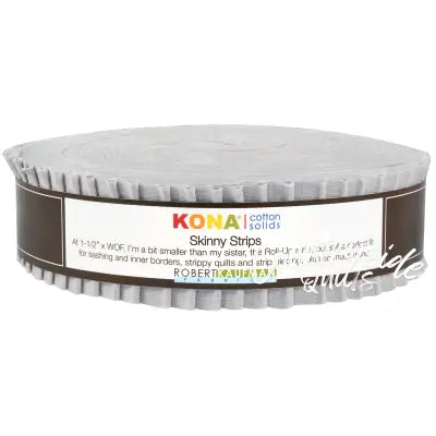 Skinny Strips Kona Cotton Solids Ash 40pcs