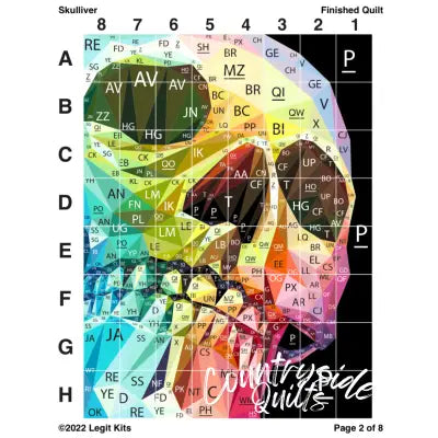 Skulliver Quilt Kit