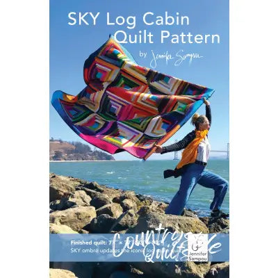 Sky Log Cabin Quilt