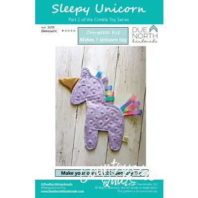 Sleepy Unicorn Crinkle Toy Kit