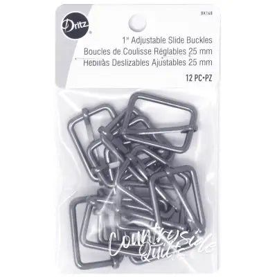 Slide Adjuster Buckles 1in Gunmetal