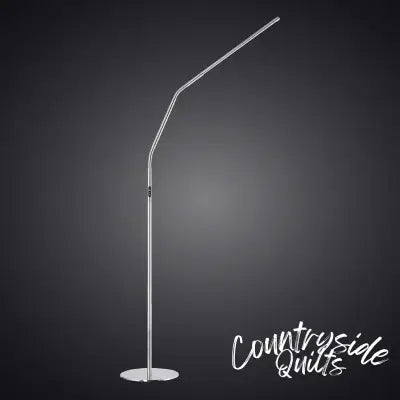 Slimline 4 Floor Brushed Steel