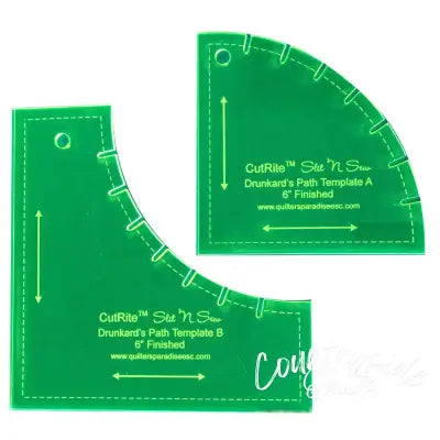 Slit N Sew 6in Finished Drunkards Path